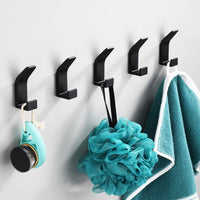 Aluminium Wall Hooks, Set of Five, 7cm