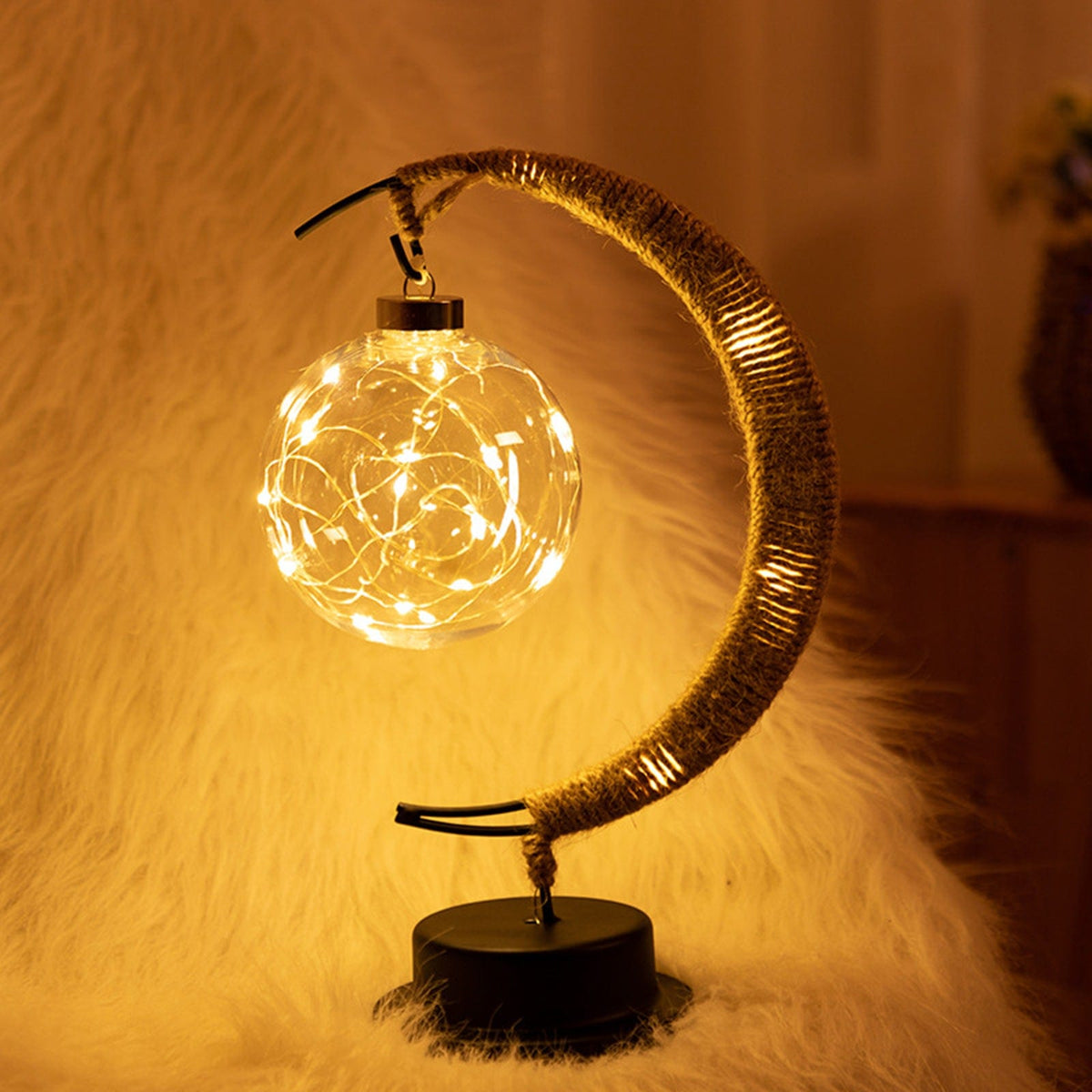 Crescent Moon Globe Lamp 27cm