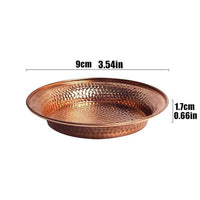Hammered Copper Plate Trio