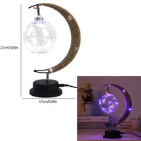 Crescent Moon Globe Lamp 27cm
