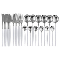 Colour Finish Cutlery Set, 24 Piece