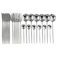 Colour Finish Cutlery Set, 24 Piece