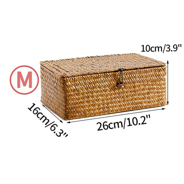 Seagrass box with lid
