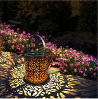 Cascading Solar Watering Can Light