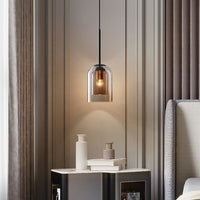 Coloured Glass Pendant Light 15cm