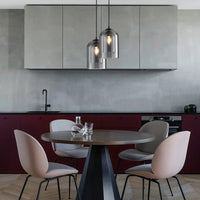 Coloured Glass Pendant Light 15cm