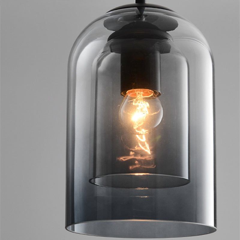 Coloured Glass Pendant Light 15cm