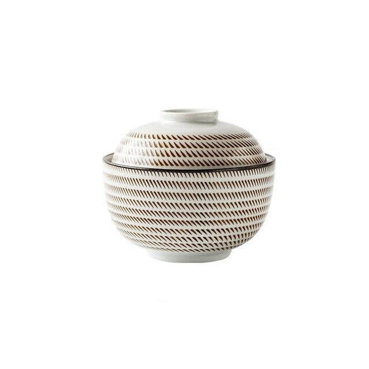 Lidded Porcelain Noodle Bowl 1.1L