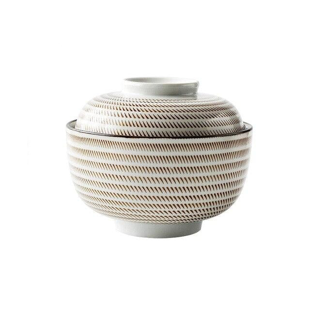 Lidded Porcelain Noodle Bowl 1.1L
