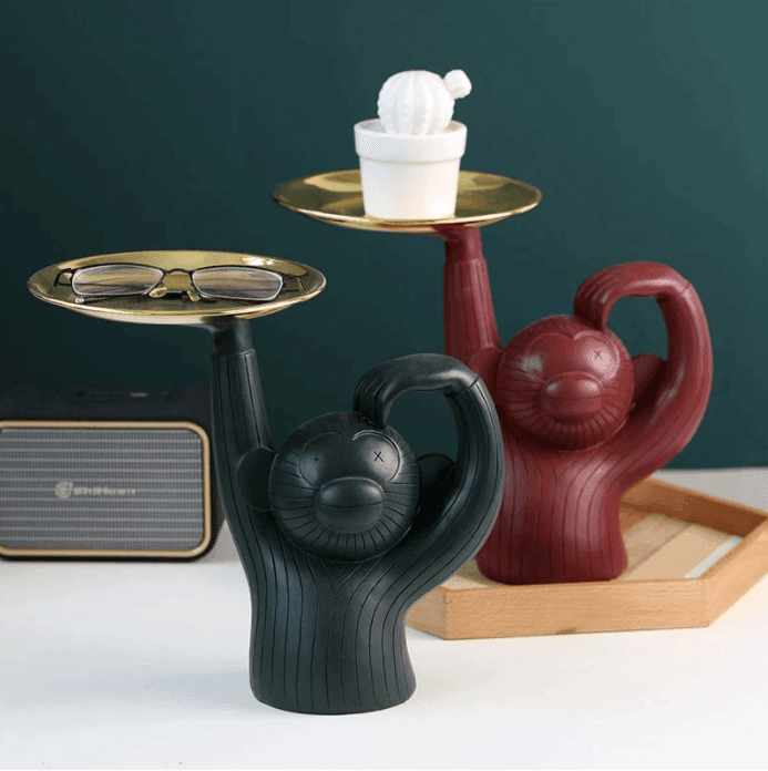 Monkey Resin Wall Tray 25cm
