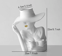 Sculpted Face Resin Planter