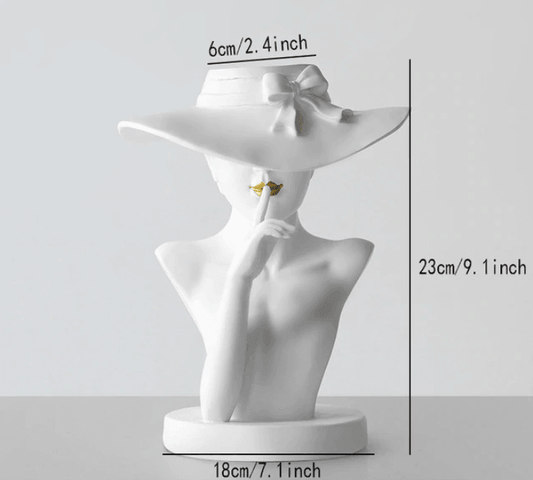 Sculpted Face Resin Planter