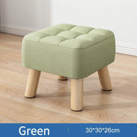 Retro Padded Ottoman Stool