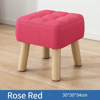Retro Padded Ottoman Stool