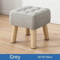 Retro Padded Ottoman Stool