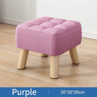 Retro Padded Ottoman Stool