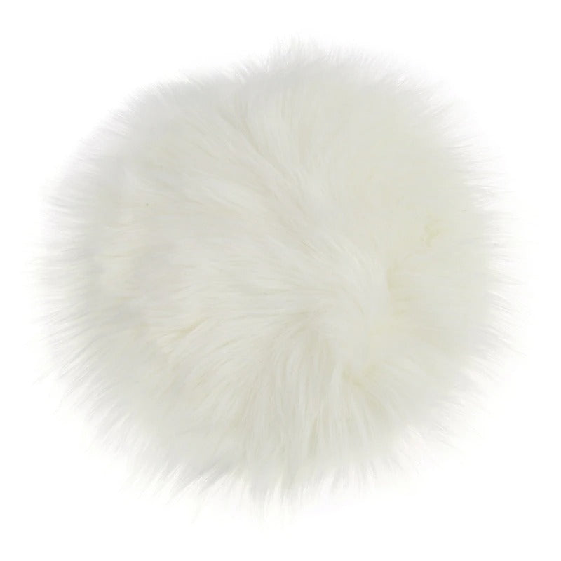 Faux Fur Round Seat Cushion 30cm