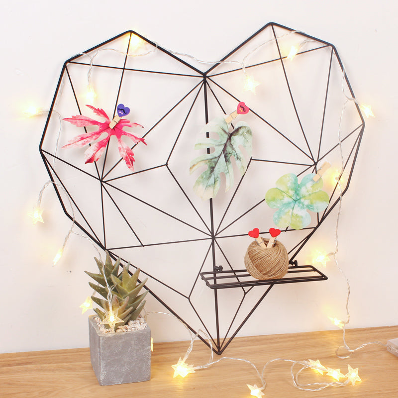 Heart Wire Photo Display 50cm