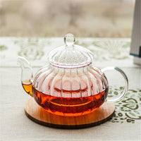 Glass Teapot and Six Cup Set