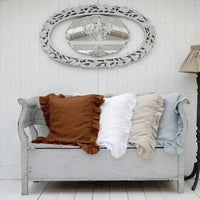Linen Ruffle Edge Cushion Cover
