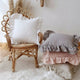 Linen Ruffle Edge Cushion Cover