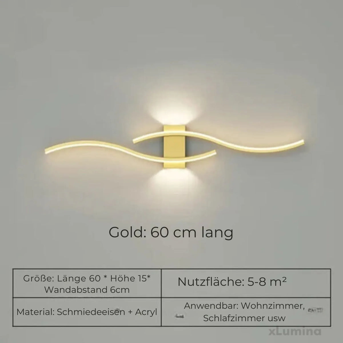 Dimmable Linear Wall Light Band 60cm