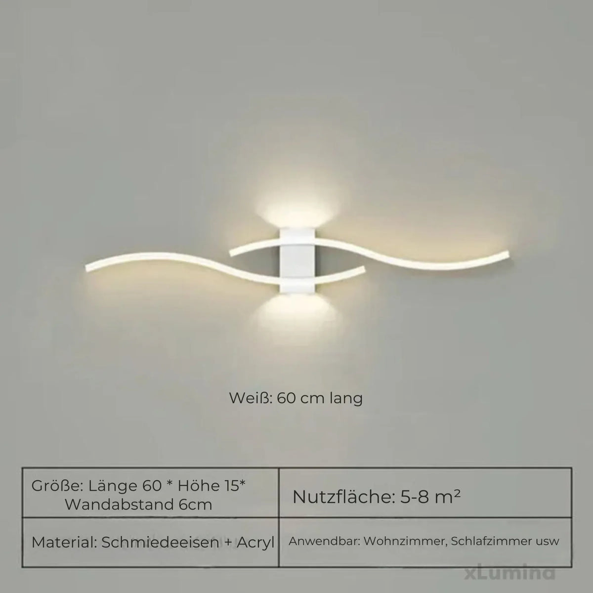 Dimmable Linear Wall Light Band 60cm