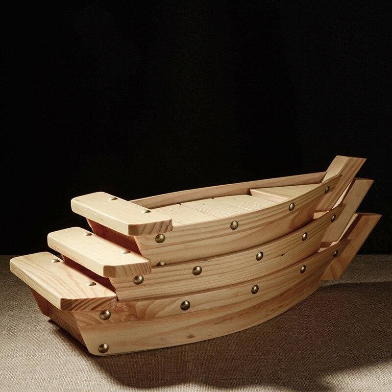 Wooden Sushi Serving Boat