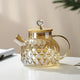 Glass and Wood Teapot