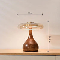 Andi Brass and Walnut Table Lamp