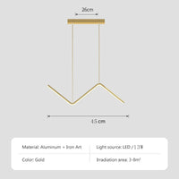 Aluminium Linear Dining Pendant