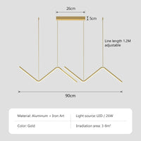 Aluminium Linear Dining Pendant