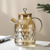 Glass and Wood Teapot
