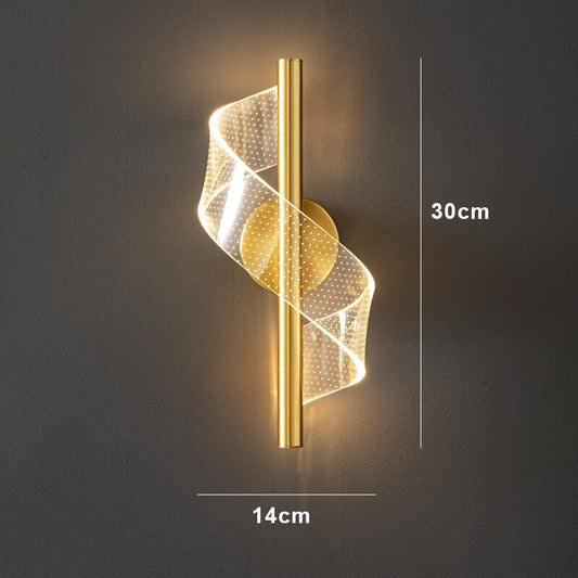 Glass Candelabra Wall Light 30cm