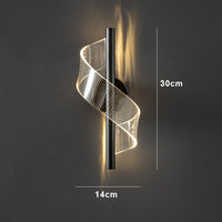 Glass Candelabra Wall Light 30cm