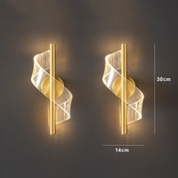 Glass Candelabra Wall Light 30cm