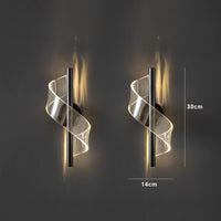 Glass Candelabra Wall Light 30cm