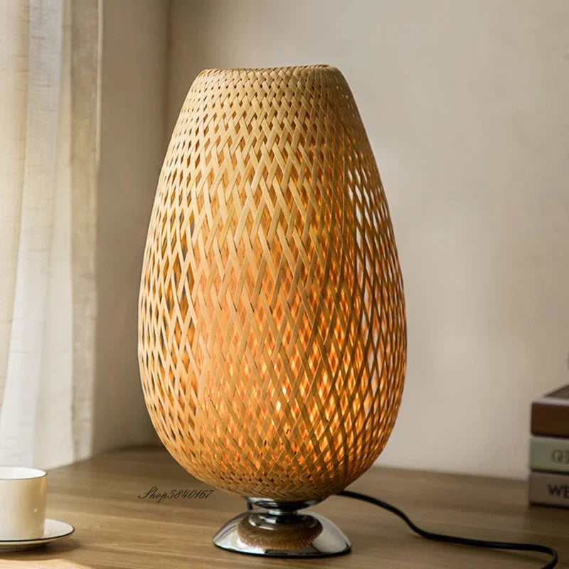 Bamboo Shade Table Lamp