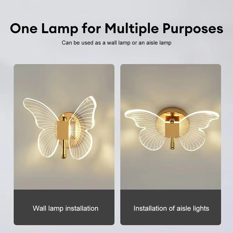 Butterfly LED Wall Light 25cm