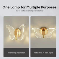 Butterfly LED Wall Light 25cm
