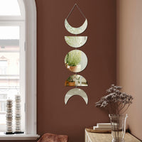 Moon Phase Mirror Wall Set