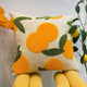Orange Embroidered Cushion Cover