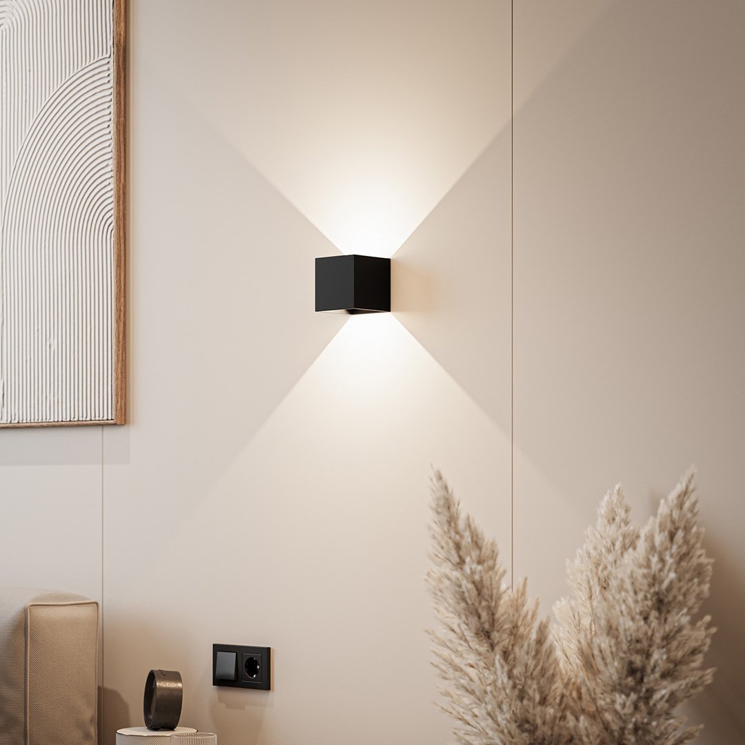 Cube LED Up and Down Wall Light