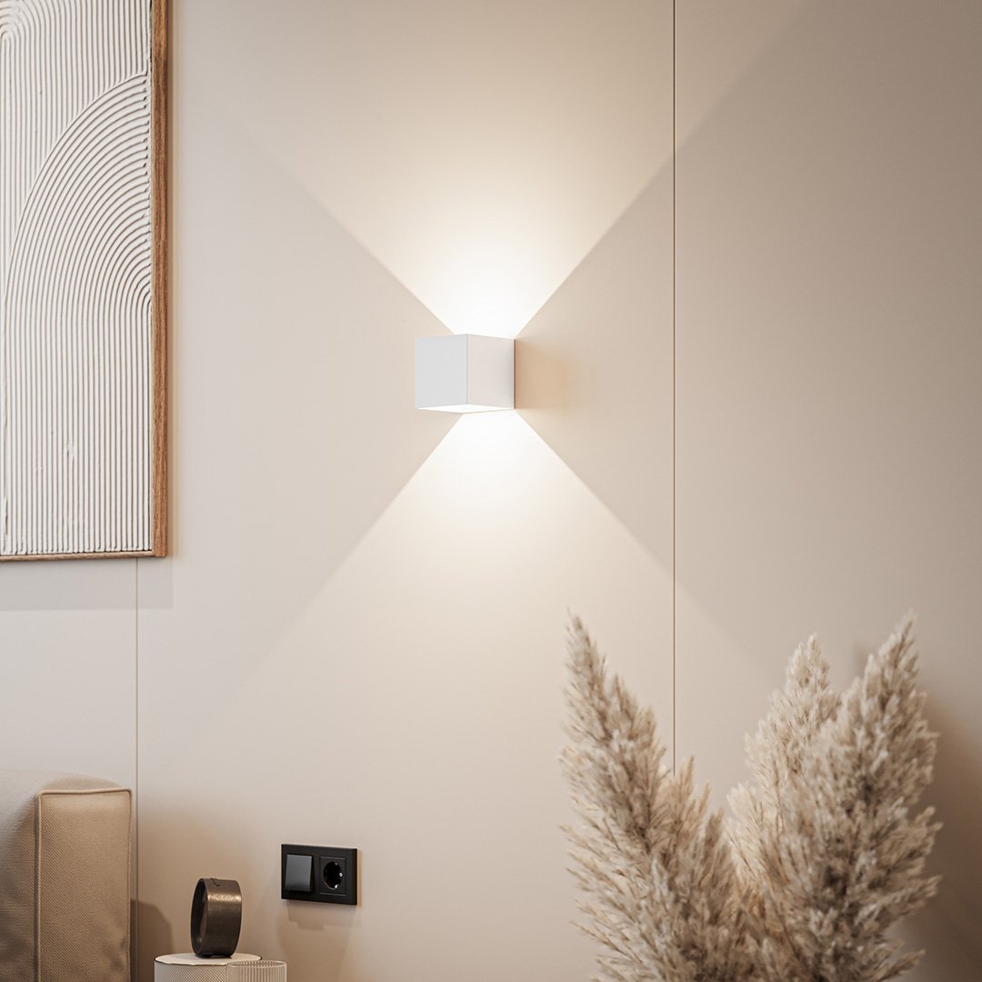 Cube LED Up and Down Wall Light