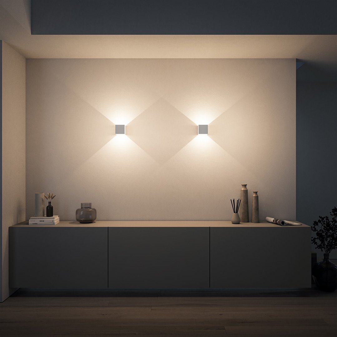 Cube LED Up and Down Wall Light