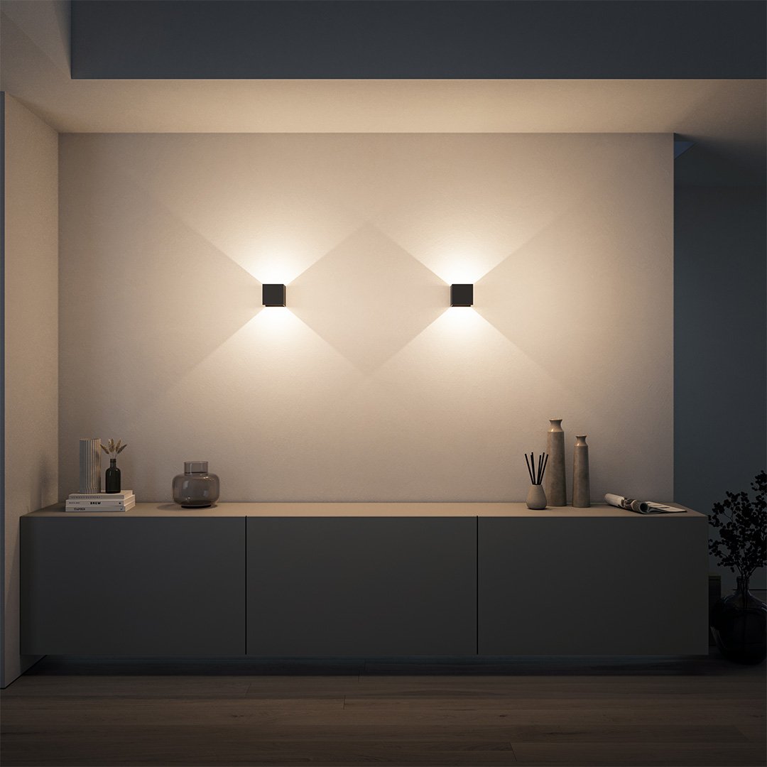 Cube LED Up and Down Wall Light